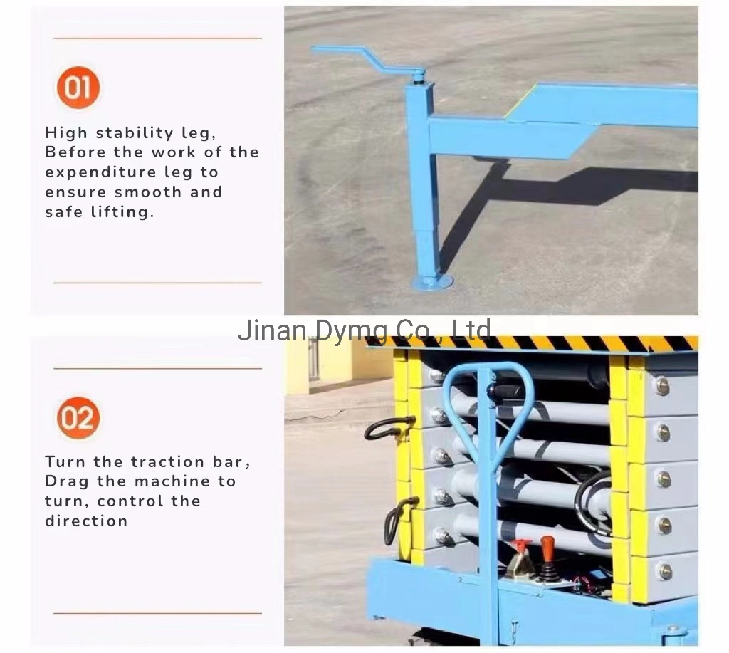 Dymg Mobile Manual Power Scissor Lift Home Elevator