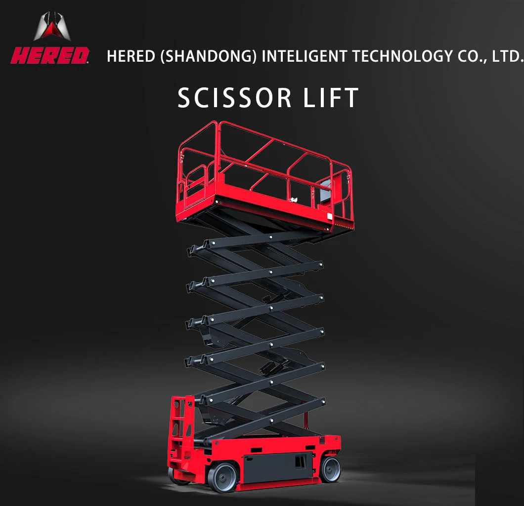 Hered Electric Scissor Lift Semi Electric People Lifting Elevators for Building